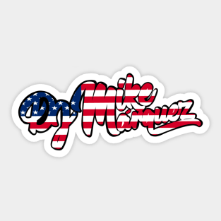 Mike Marquez USA Flag Sticker